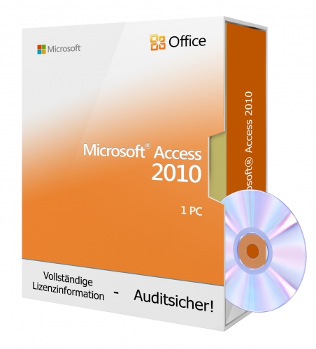 Microsoft Access 2010 incl. Installations-DVD, 1PC