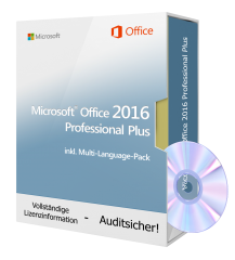 Microsoft Office 2016 Professional Plus - 1 PC inkl. DVD